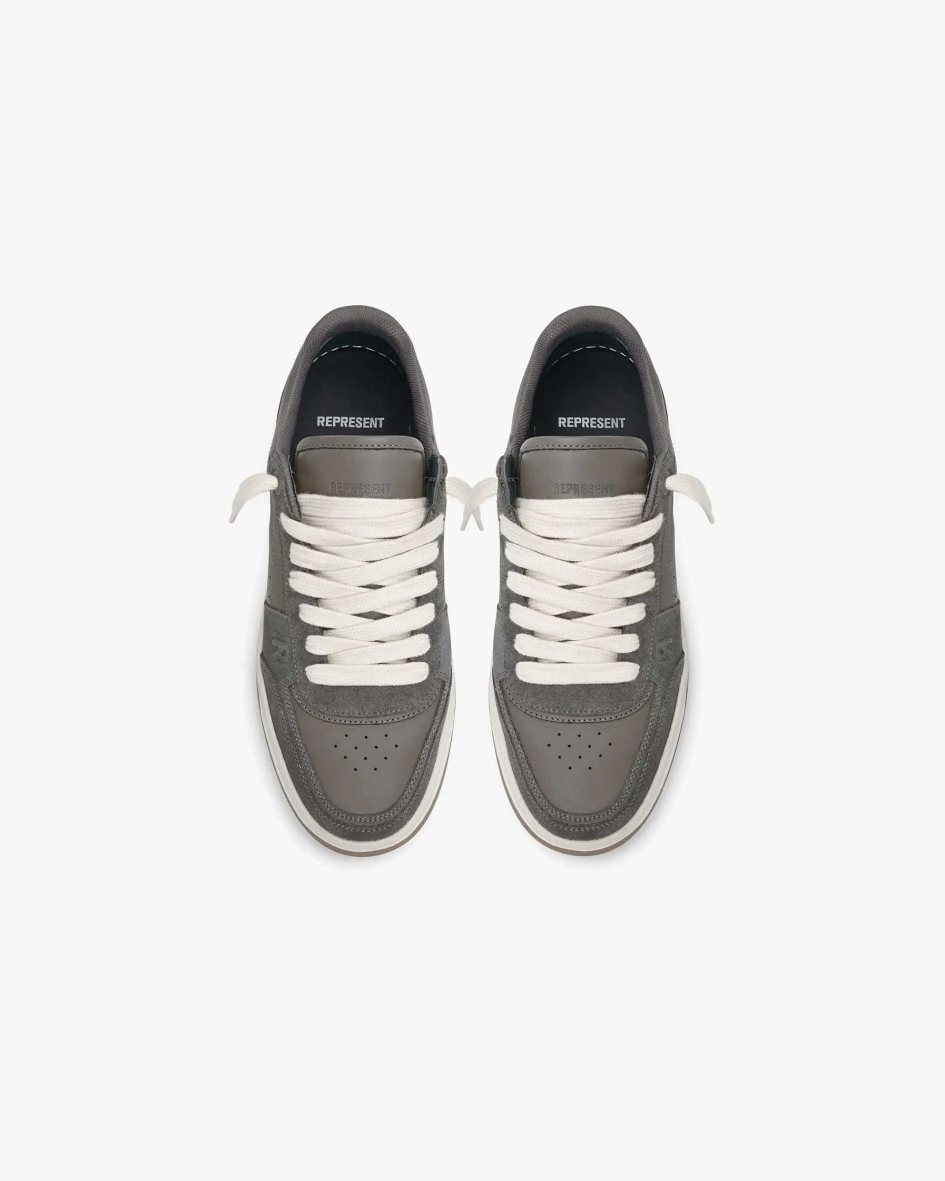 Represent Initial Sneaker - Suede - Dark Taupe> Initial