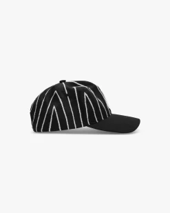 Represent Initial Stripe Cap - Jet Black> Caps