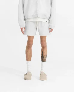Represent Initial Sweatshorts - Ice Grey Marl><noscript><img width=