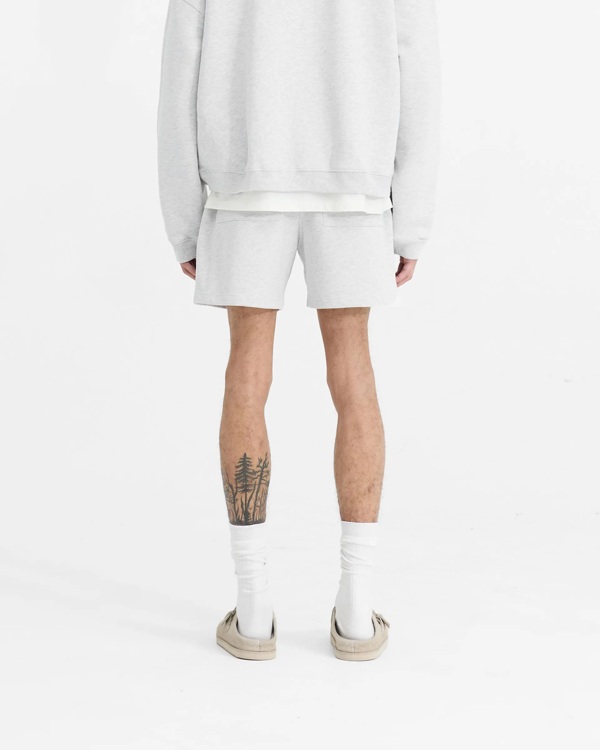 Represent Initial Sweatshorts - Ice Grey Marl> Shorts