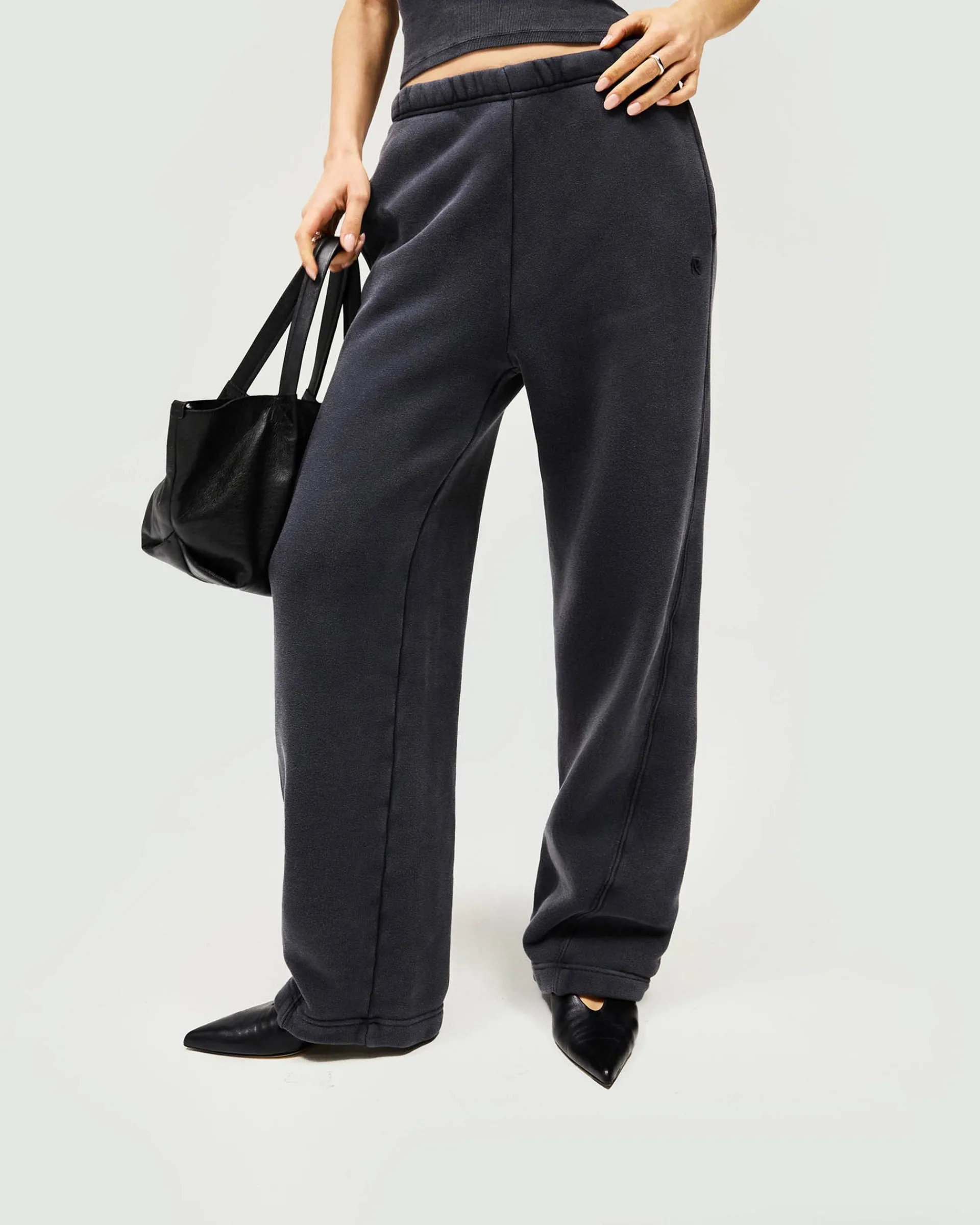 Represent Initial Twisted Seam Jogger - Washed Black> Bottoms/Sweatpants