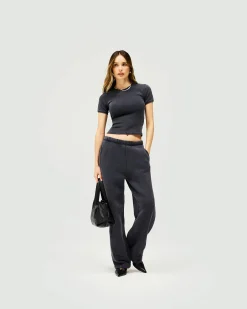 Represent Initial Twisted Seam Jogger - Washed Black><noscript><img width=