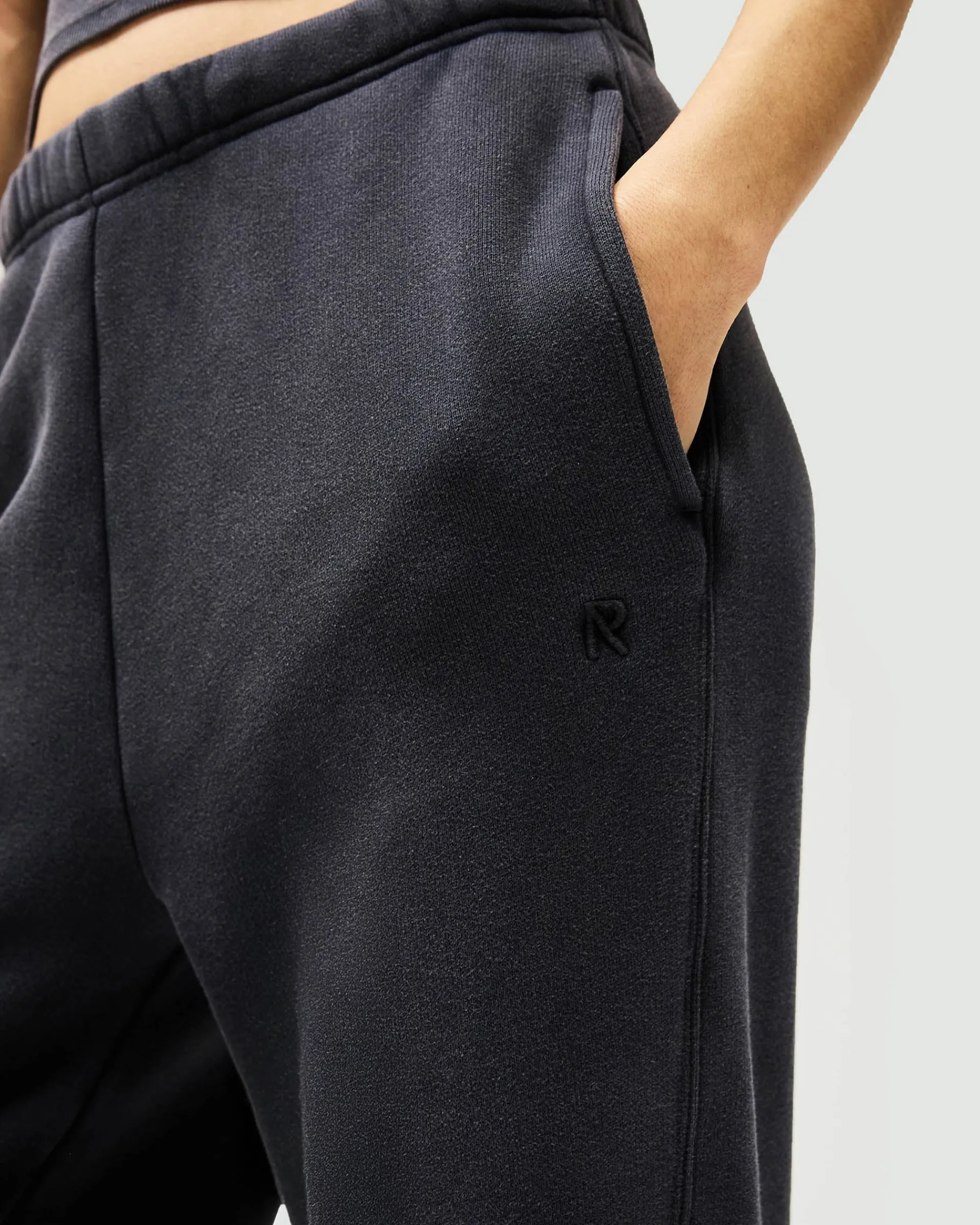 Represent Initial Twisted Seam Jogger - Washed Black> Bottoms/Sweatpants