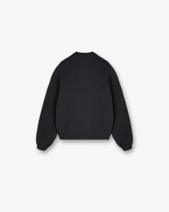 Represent Initial V Notch Sweater - Washed Black> Tops/Sweaters