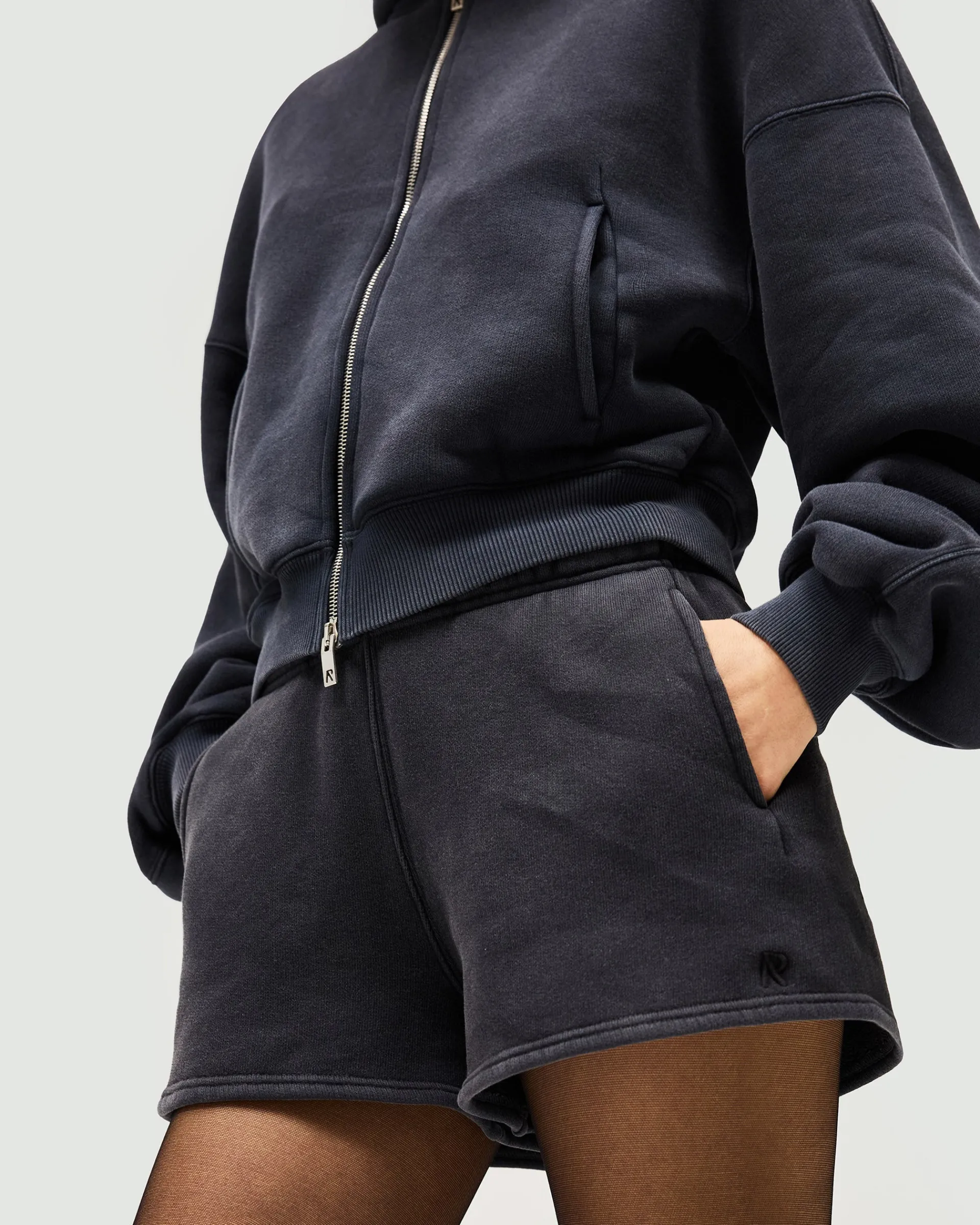 Represent Initial Washed Shorts - Washed Black> Bottoms/Shorts