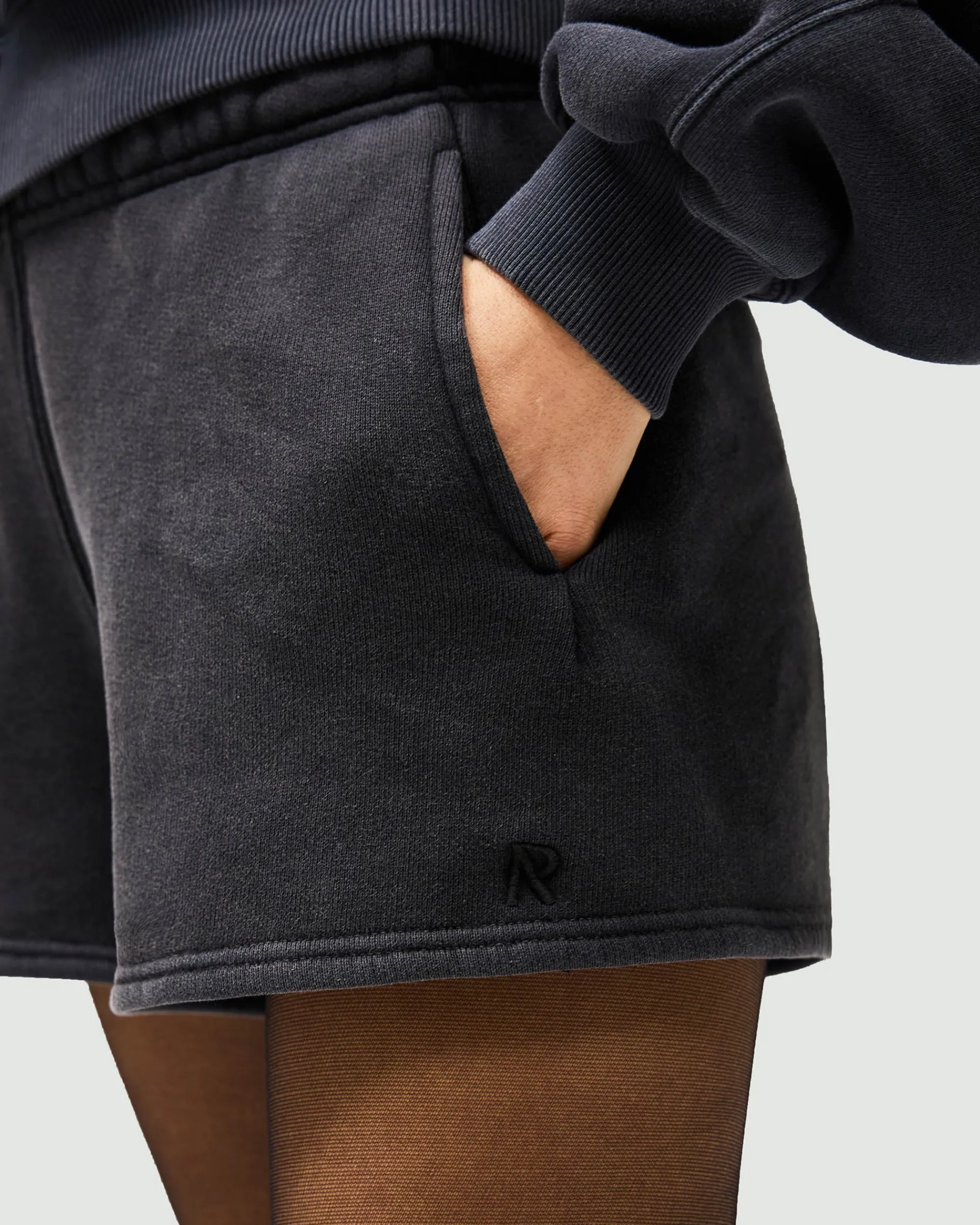 Represent Initial Washed Shorts - Washed Black> Bottoms/Shorts