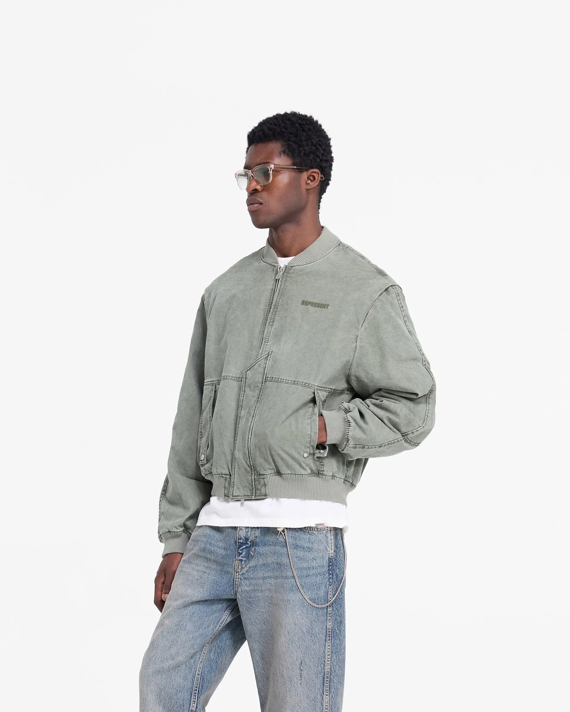Represent Inset Sleeve Bomber -> Outerwear