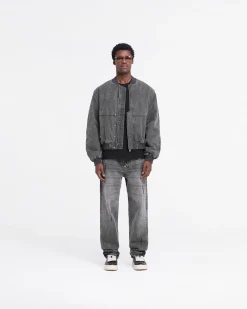 Represent Inset Sleeve Bomber - Stained Black><noscript><img width=