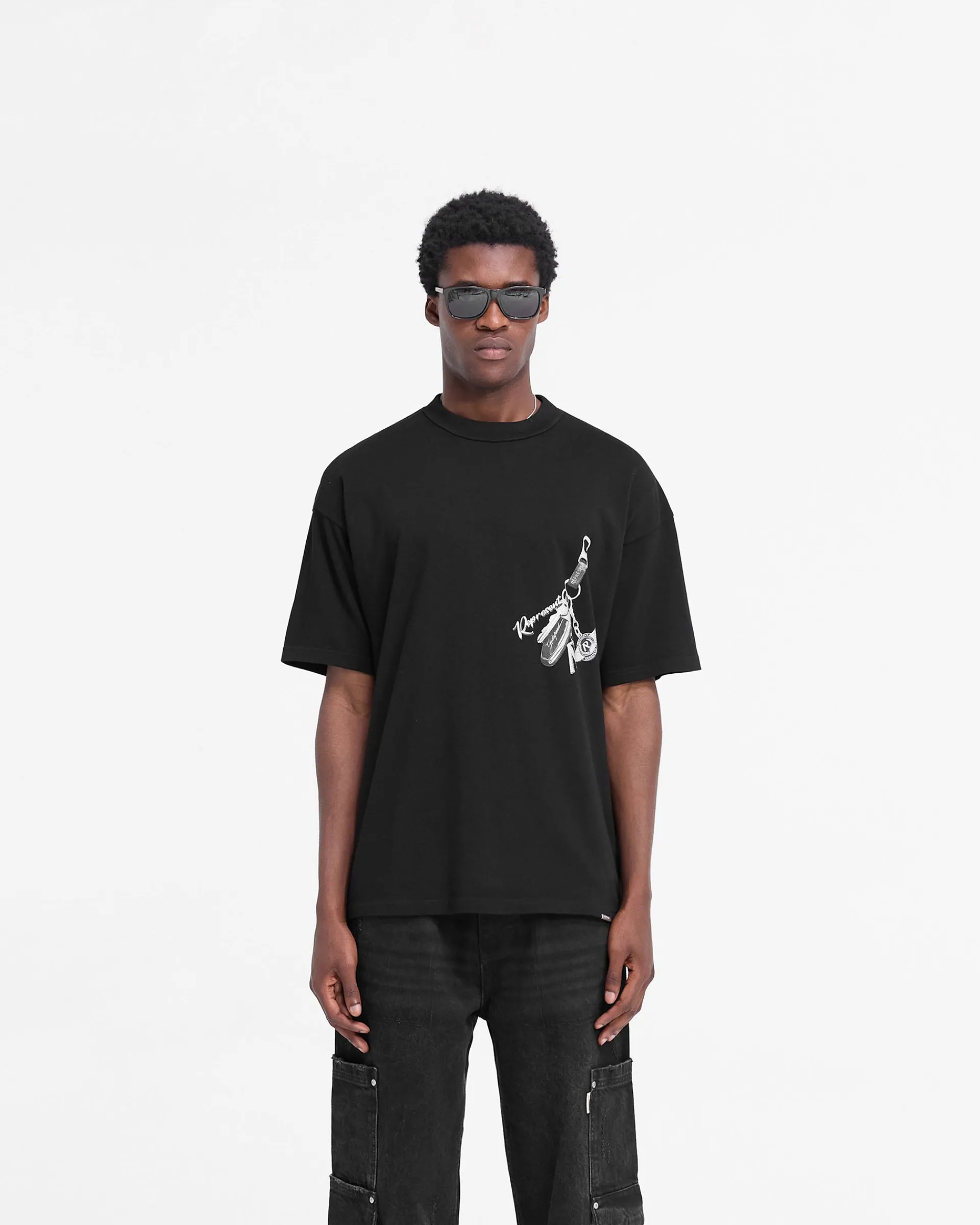 Represent Keys To The Club T-Shirt - Jet Black> T-Shirts