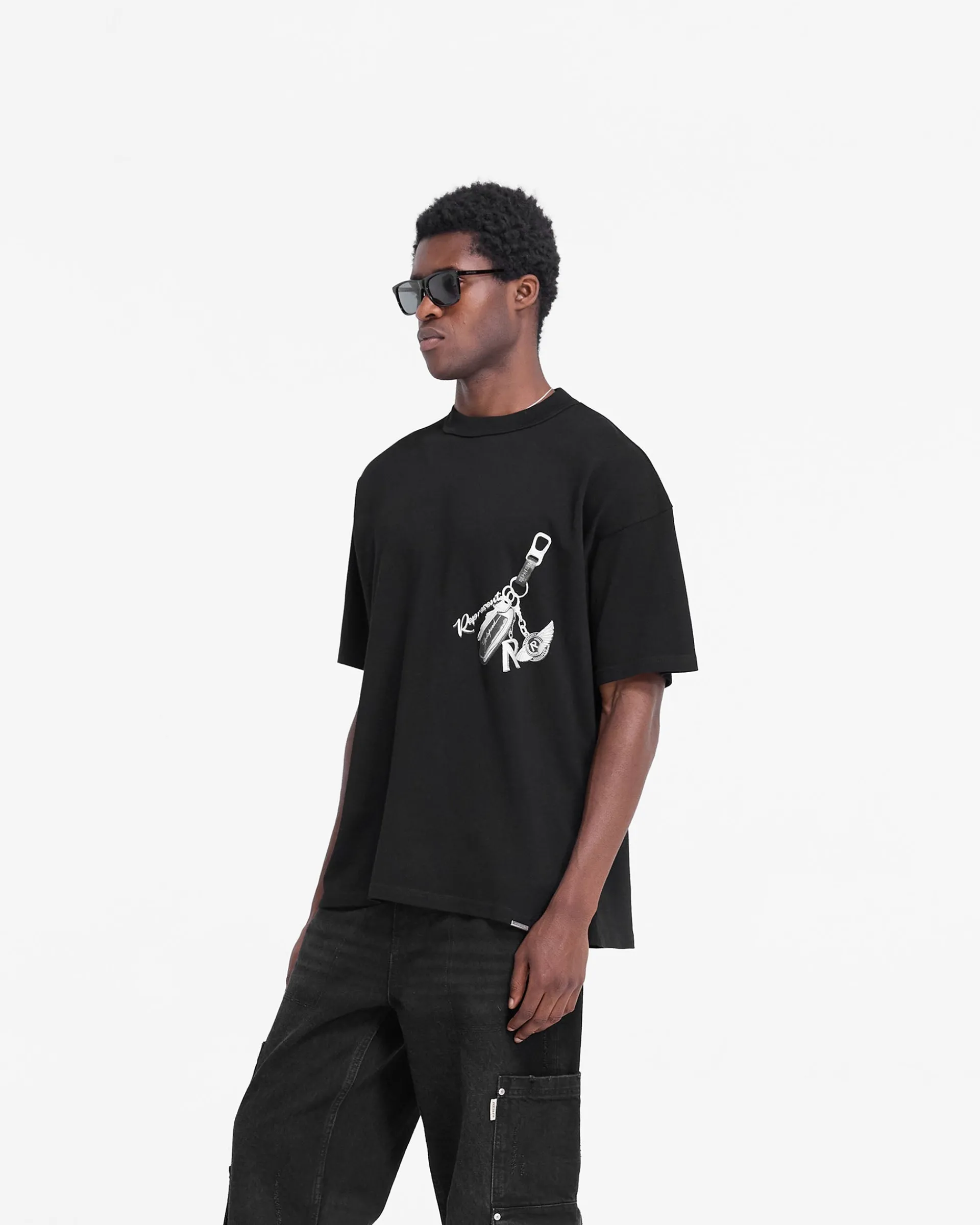 Represent Keys To The Club T-Shirt - Jet Black> T-Shirts