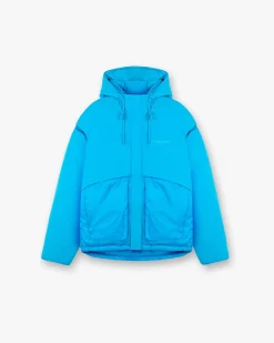 Represent Layered Hooded Puffer - Electric Blue> Puffer Jackets | Outerwear