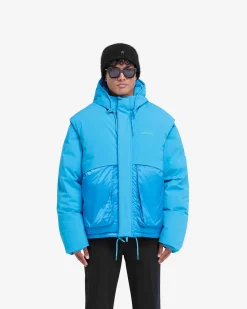 Represent Layered Hooded Puffer - Electric Blue><noscript><img width=