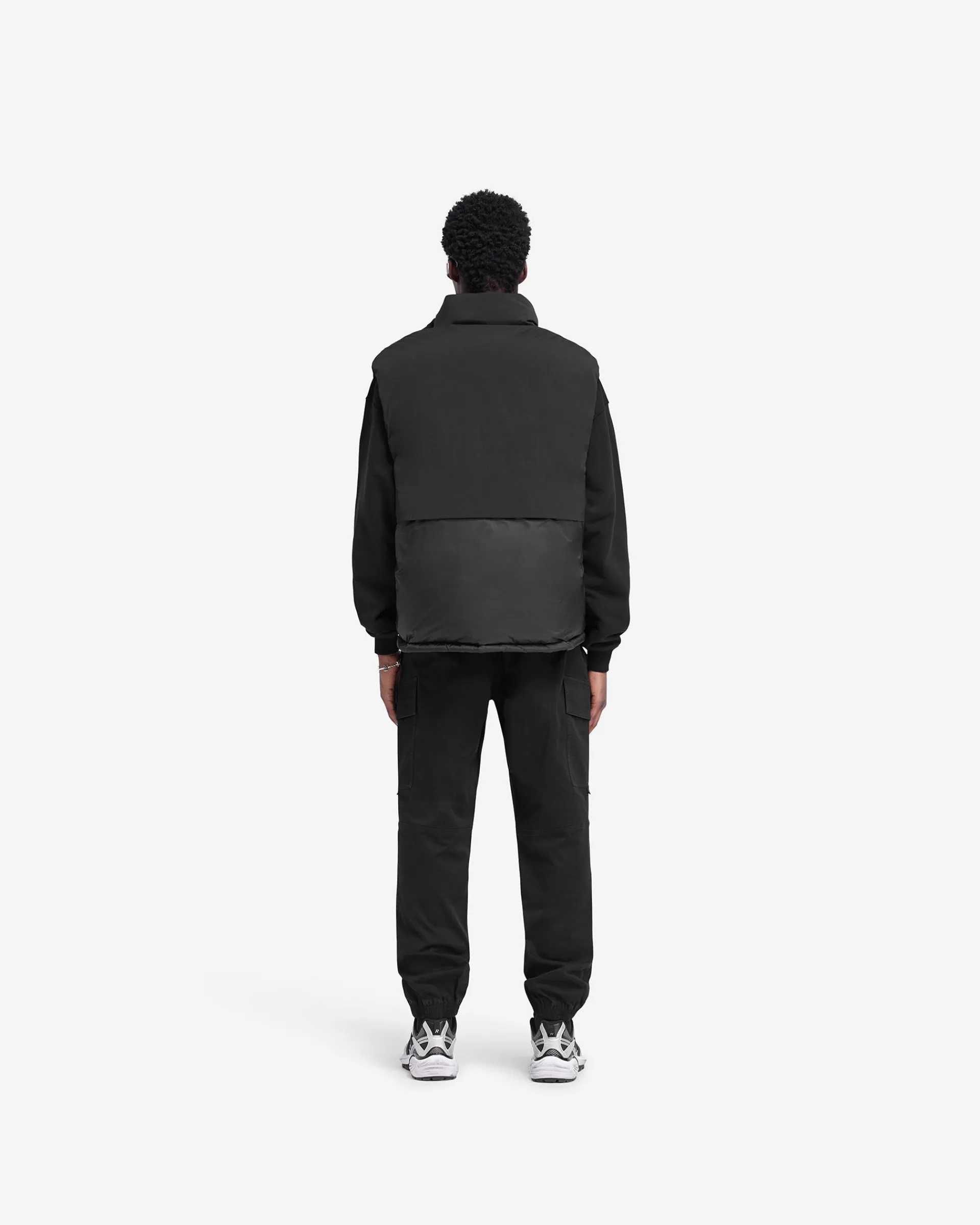 Represent Layered Puffer Gilet - Jet Black> Outerwear