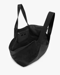 Represent Leather Pleat Large Tote - Jet Black> Bags