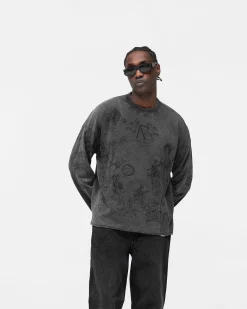 Represent Legacy Long Sleeve T-Shirt - Vintage Grey><noscript><img width=