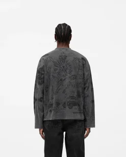 Represent Legacy Long Sleeve T-Shirt - Vintage Grey><noscript><img width=