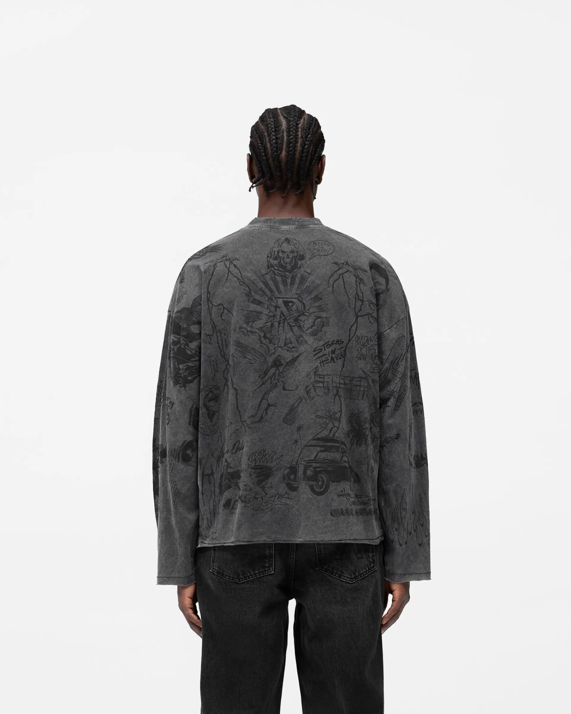 Represent Legacy Long Sleeve T-Shirt - Vintage Grey> T-Shirts
