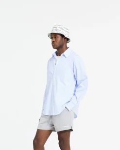 Represent Long Sleeve Pinstripe Shirt - Baby Blue> Shirts