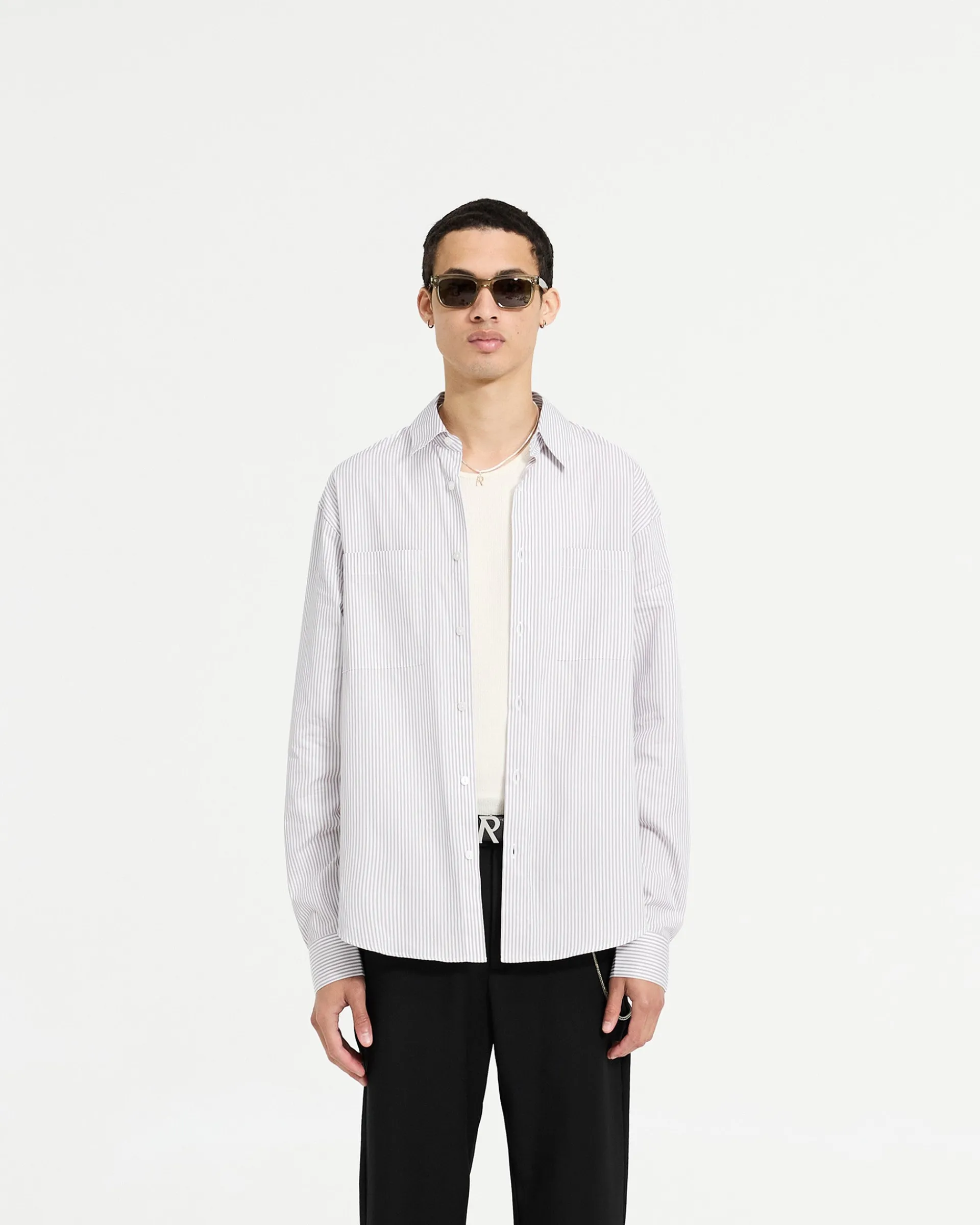 Represent Long Sleeve Pinstripe Shirt -> Shirts