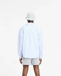 Represent Long Sleeve Pinstripe Shirt - Baby Blue><noscript><img width=
