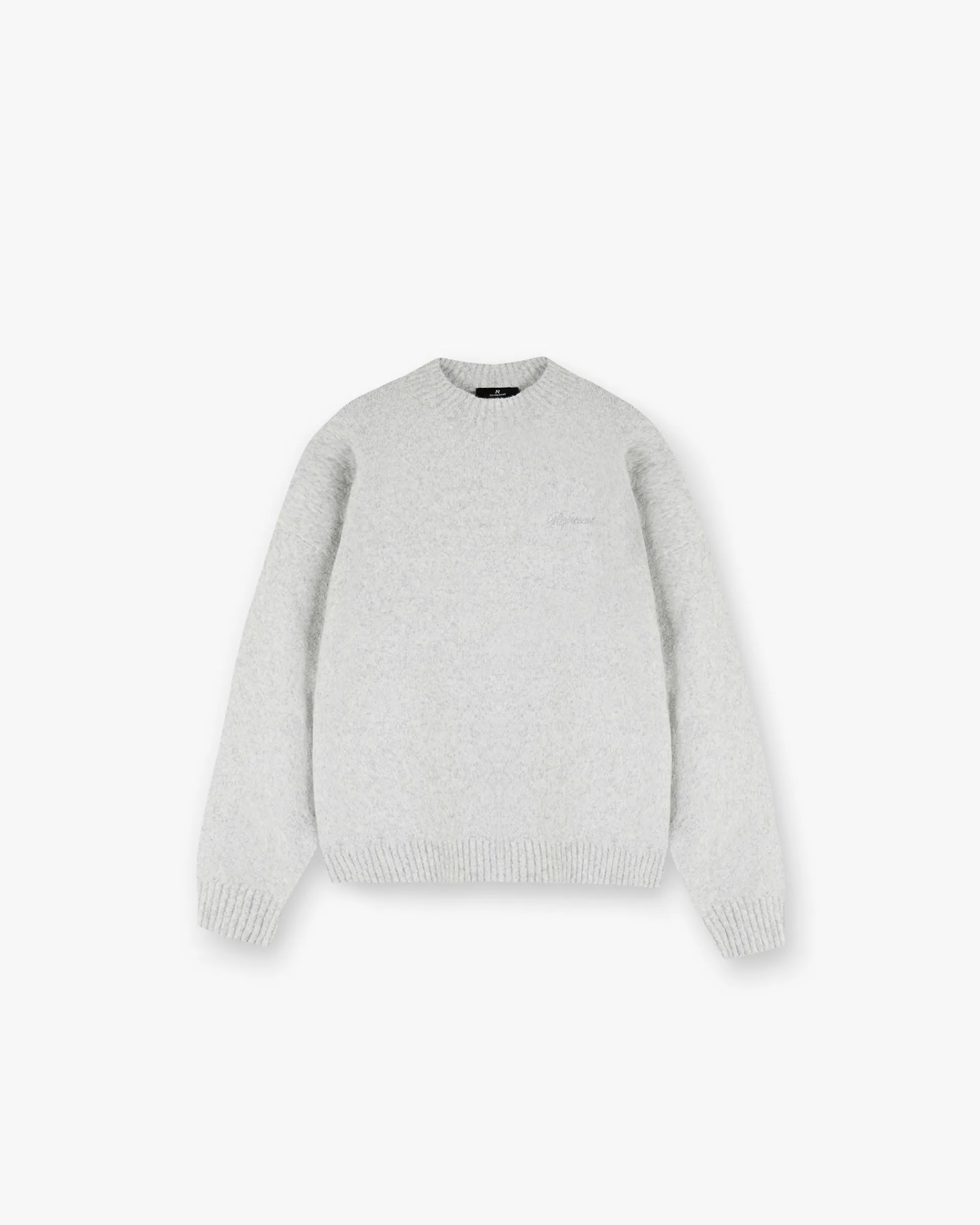 Represent Marled Knit Jumper - Ice Grey Marl> Knitwear