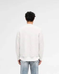 Represent Marled Knit Jumper - Ice Grey Marl><noscript><img width=