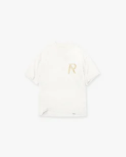 Represent Masking Tape Initial T-Shirt - Flat White> T-Shirts