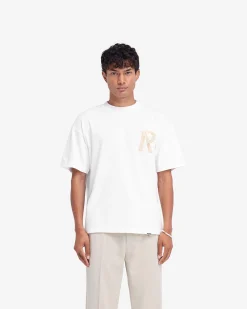 Represent Masking Tape Initial T-Shirt - Flat White><noscript><img width=