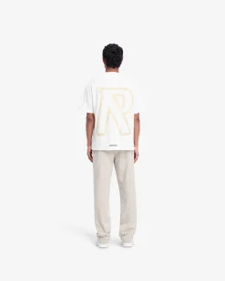 Represent Masking Tape Initial T-Shirt - Flat White><noscript><img width=