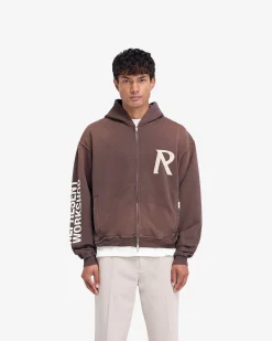 Represent Masking Tape Initial Zip Hoodie -><noscript><img width=
