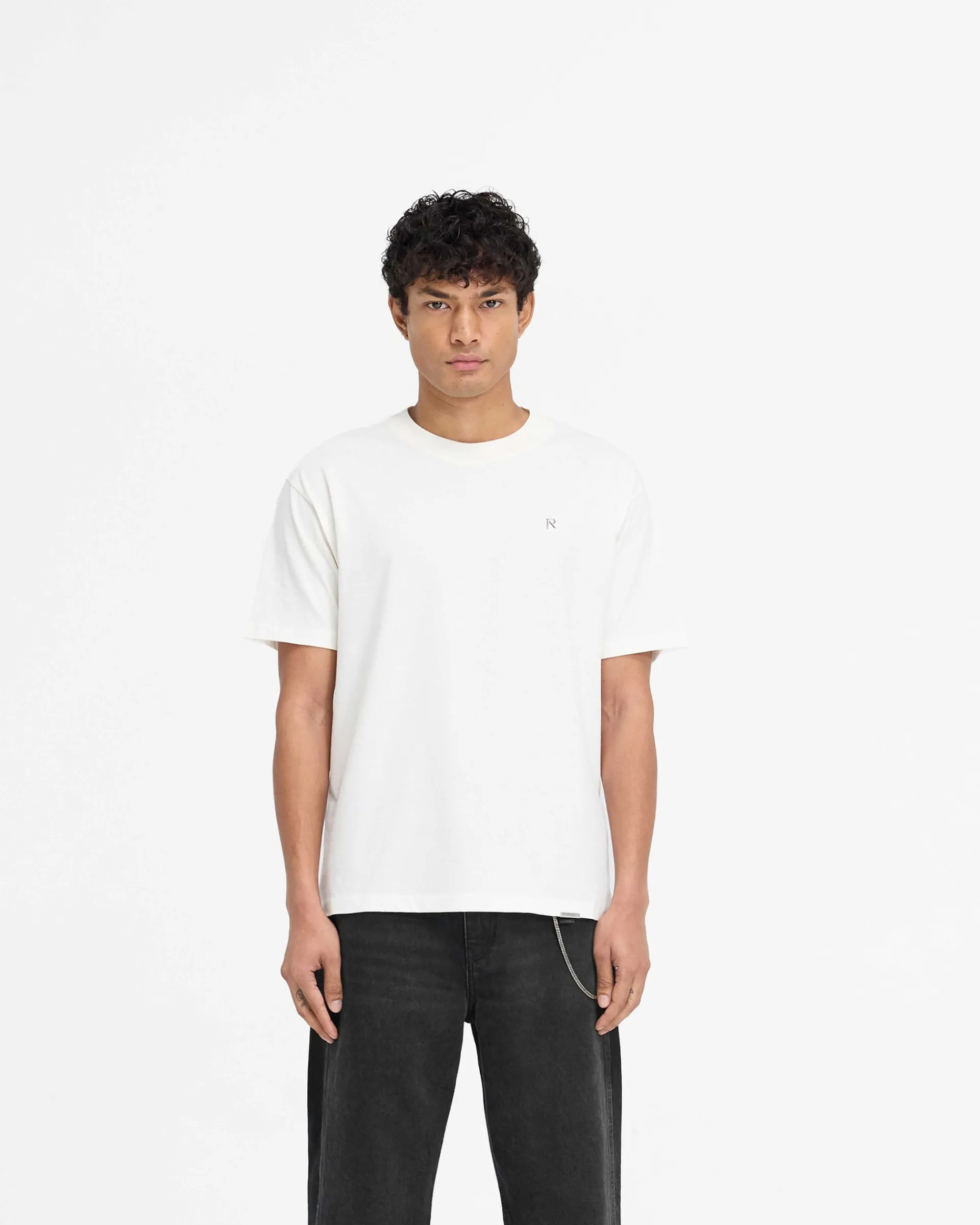 Represent Metal Initial R T-Shirt - Flat White> T-Shirts