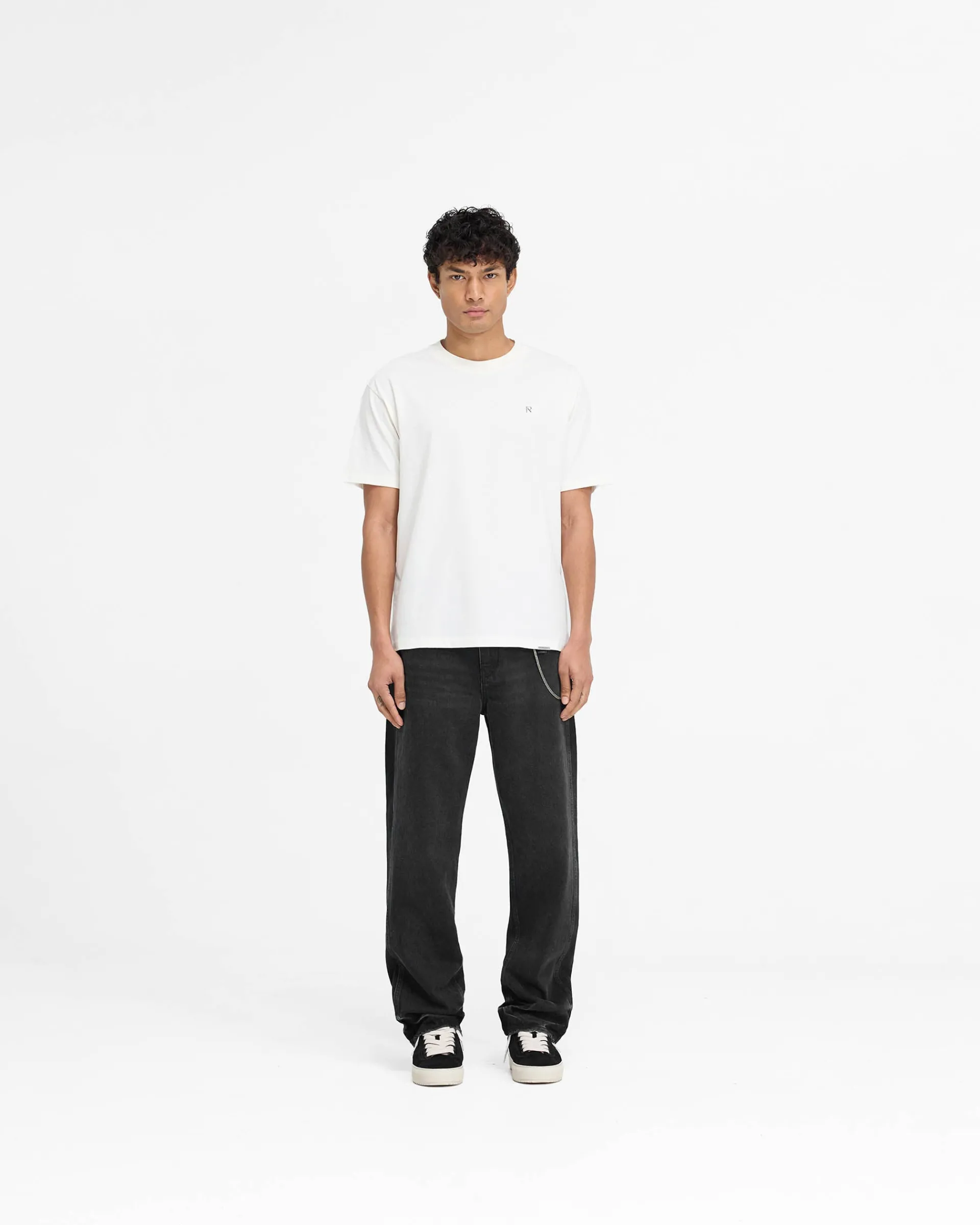 Represent Metal Initial R T-Shirt - Flat White> T-Shirts