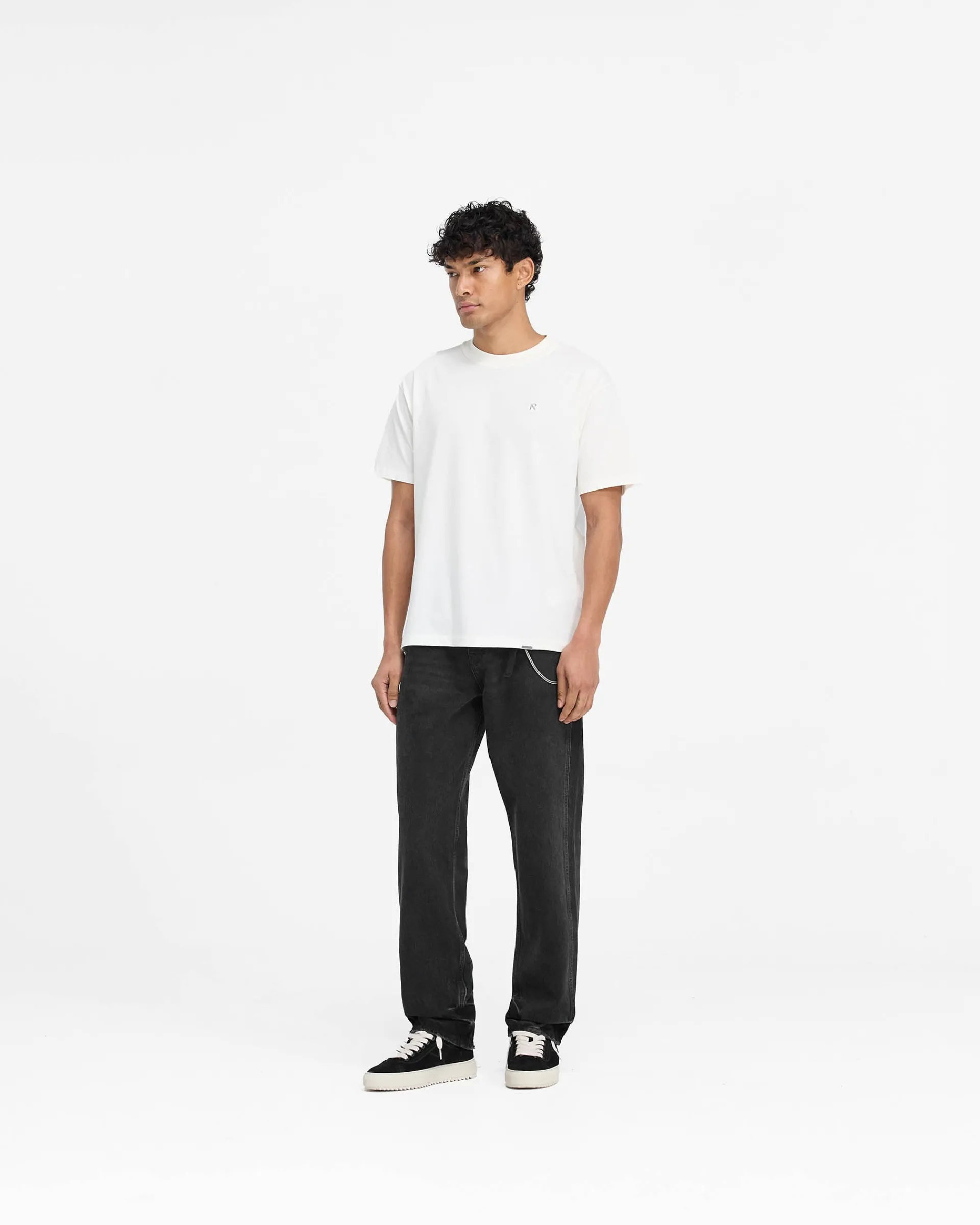 Represent Metal Initial R T-Shirt - Flat White> T-Shirts