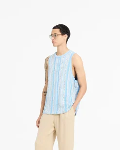 Represent Mixed Knit Vest - Royal Blue> Knitwear | Vests