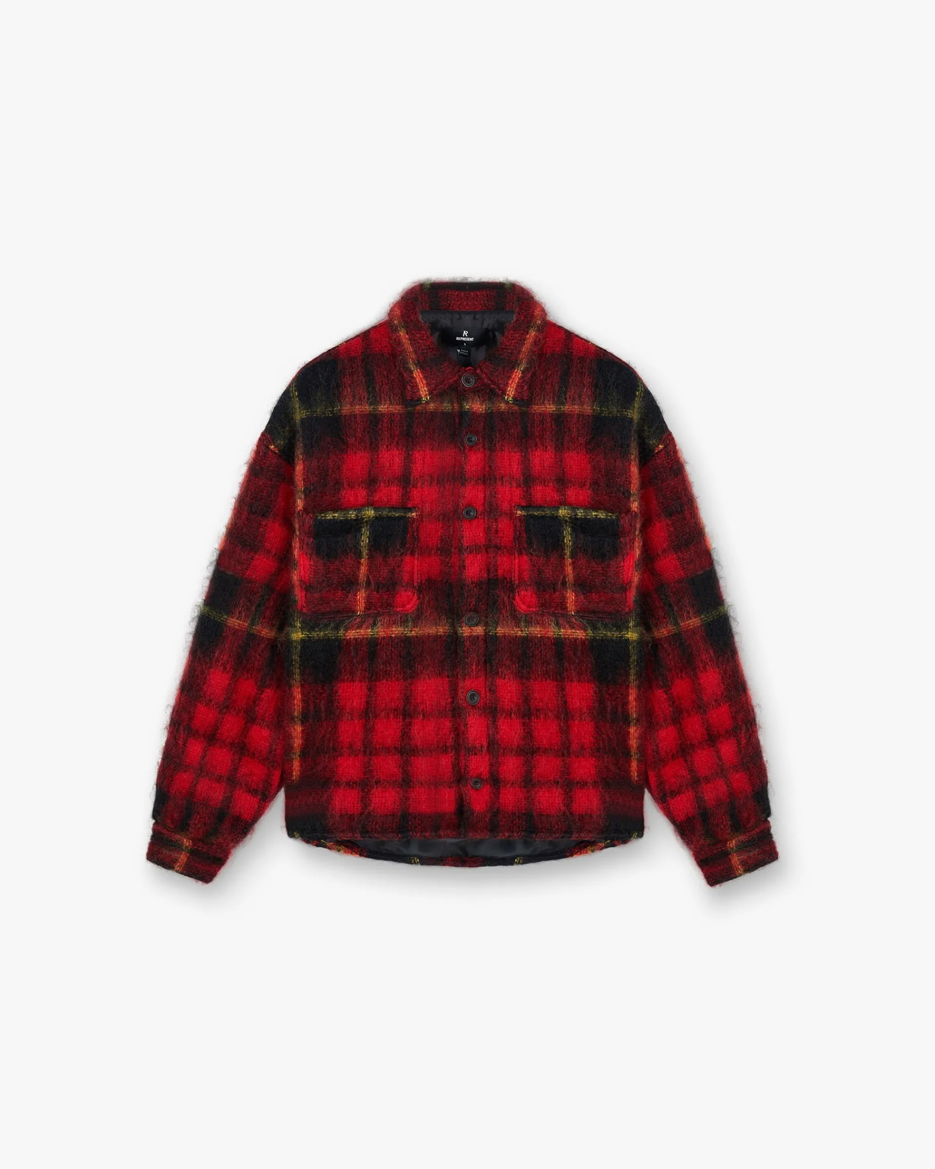 Represent Mohair Overshirt - Red Check> Shirts