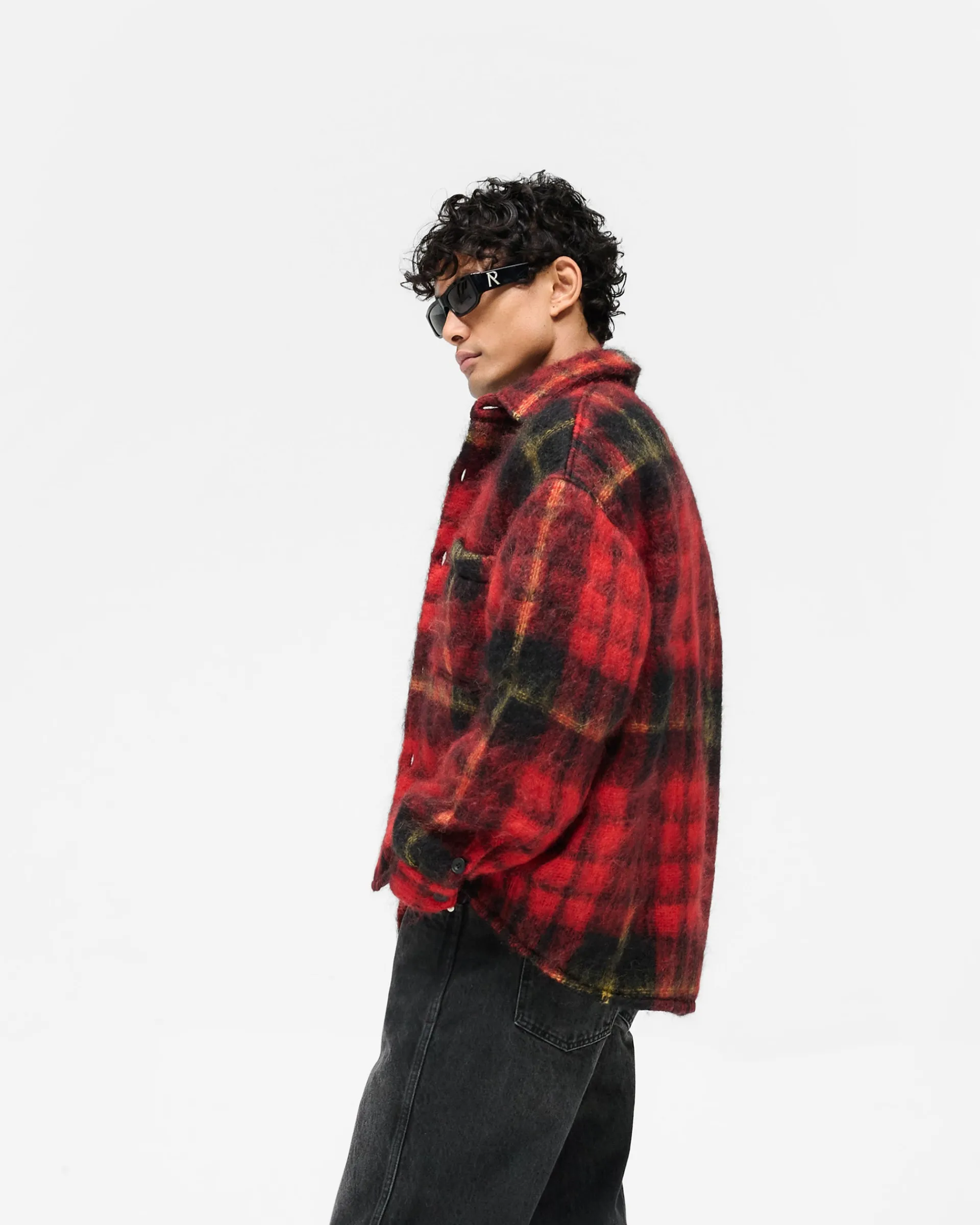 Represent Mohair Overshirt - Red Check> Shirts