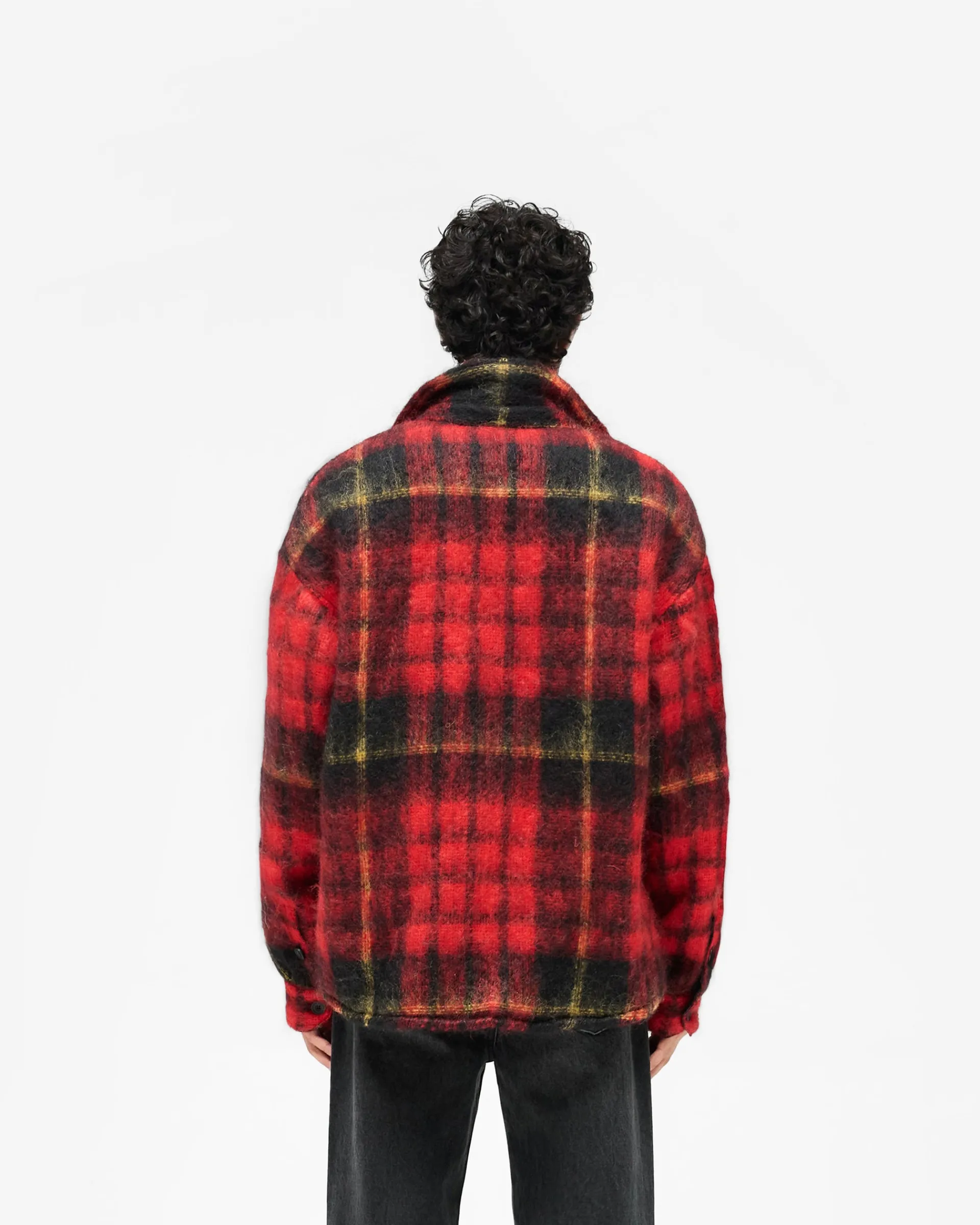 Represent Mohair Overshirt - Red Check> Shirts
