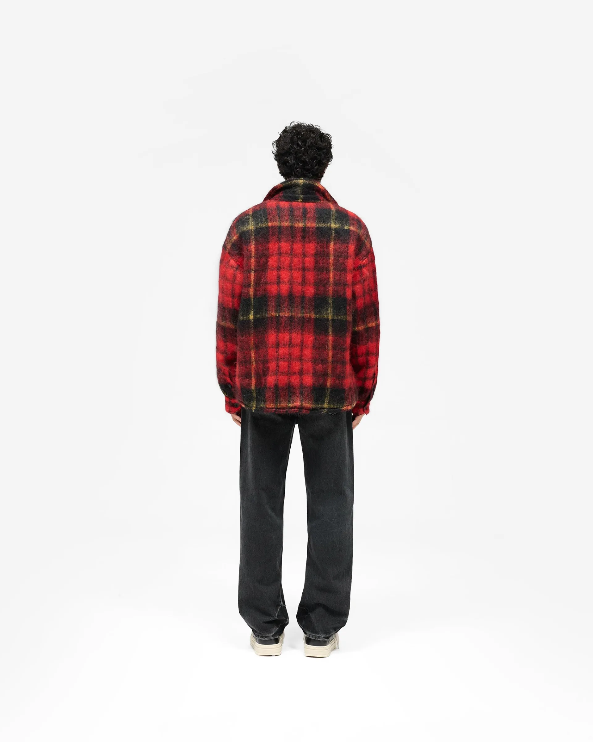 Represent Mohair Overshirt - Red Check> Shirts