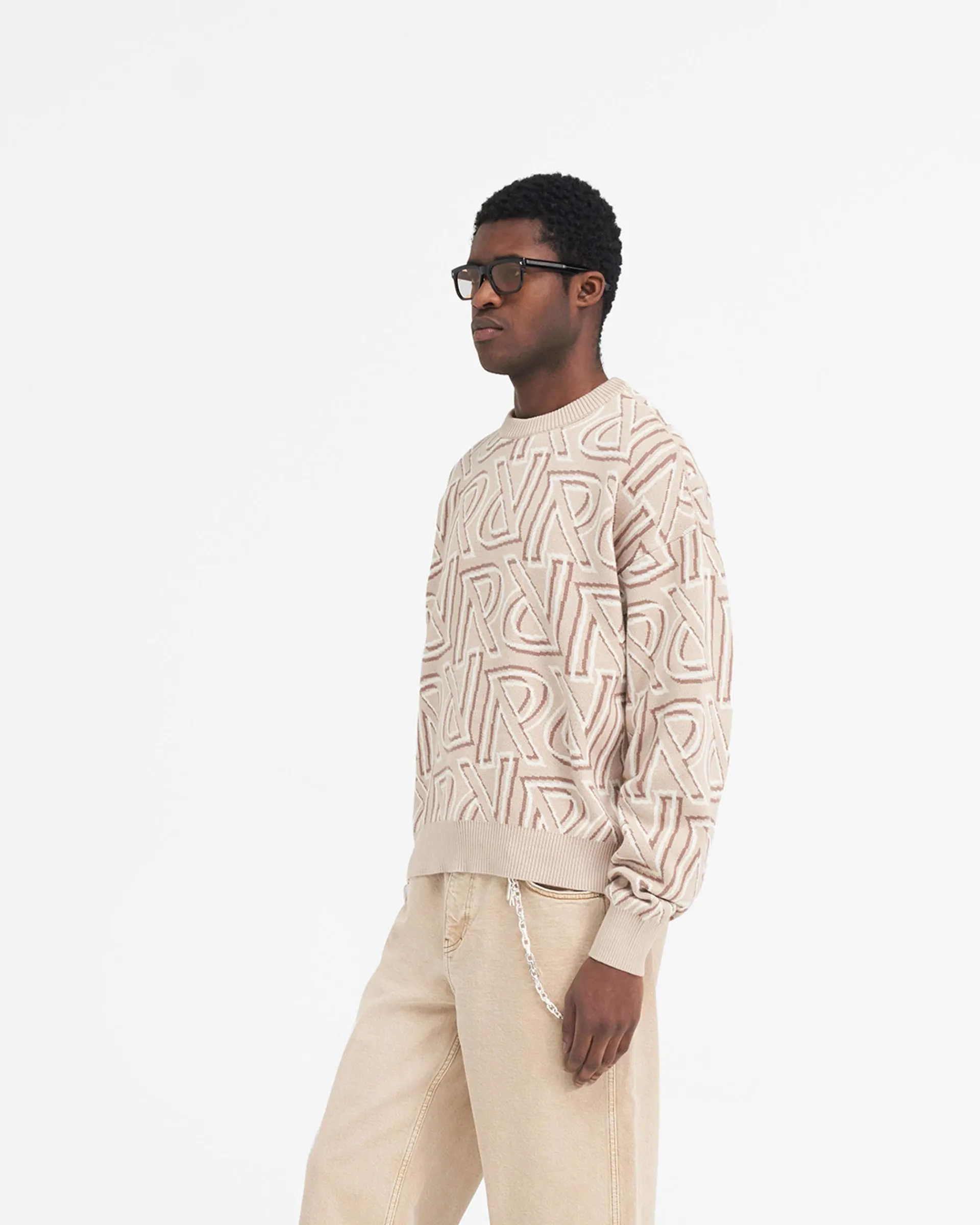 Represent Monogram Knit Sweater -> Knitwear