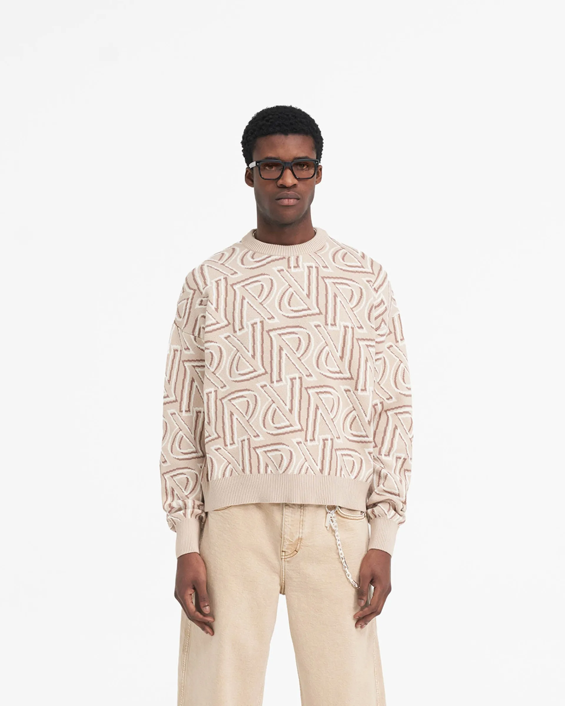 Represent Monogram Knit Sweater -> Knitwear