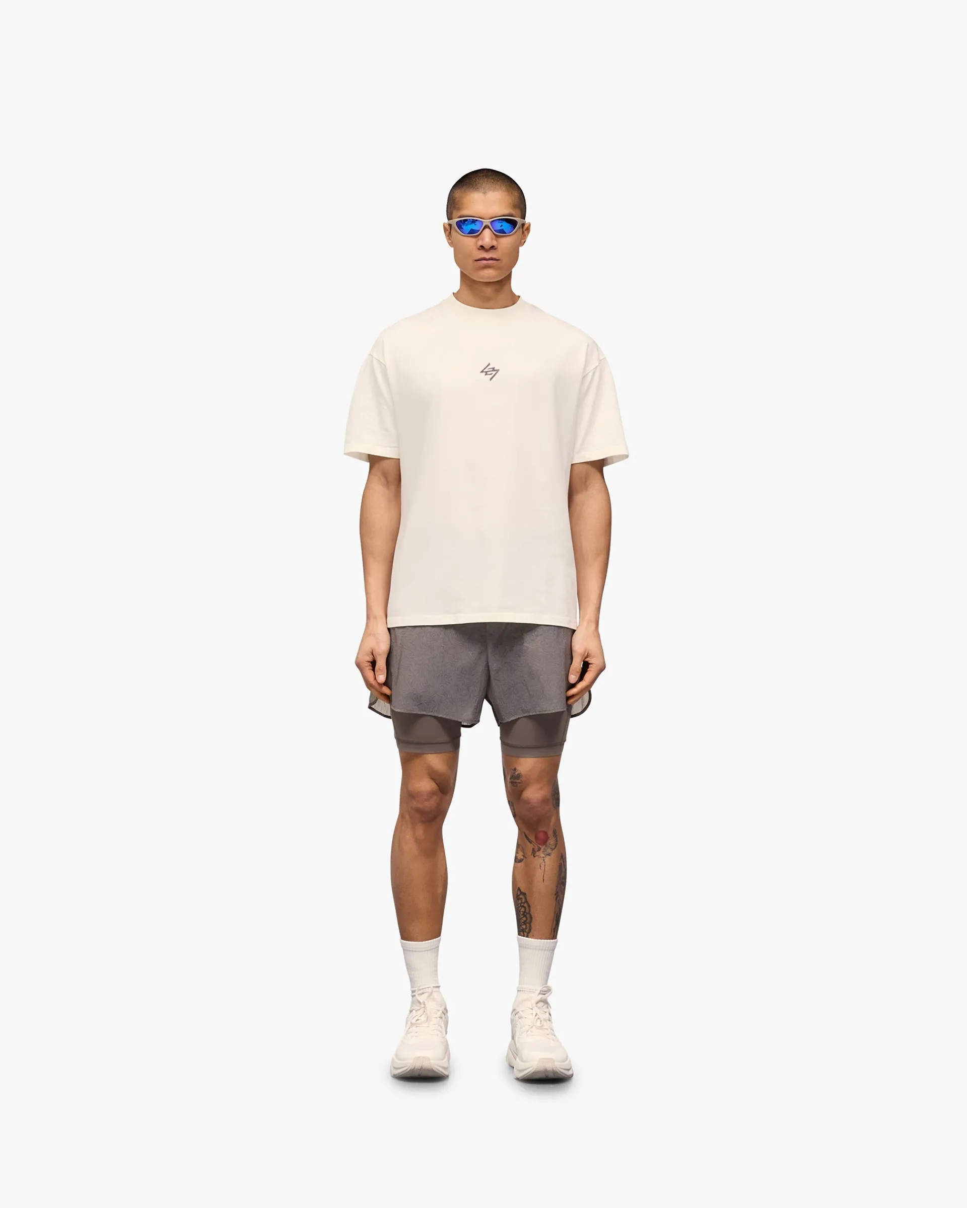Represent 247 Motion Oversized T-Shirt - Flat White> T-Shirts