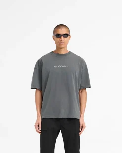 Represent 247 On A Mission Oversized T-Shirt - Aged Black><noscript><img width=