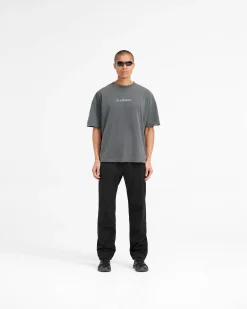 Represent 247 On A Mission Oversized T-Shirt - Aged Black><noscript><img width=