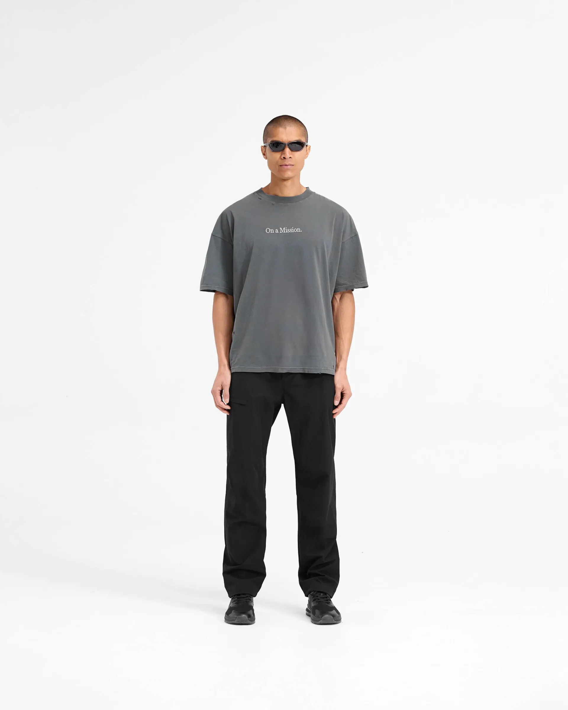 Represent 247 On A Mission Oversized T-Shirt - Aged Black> T-Shirts