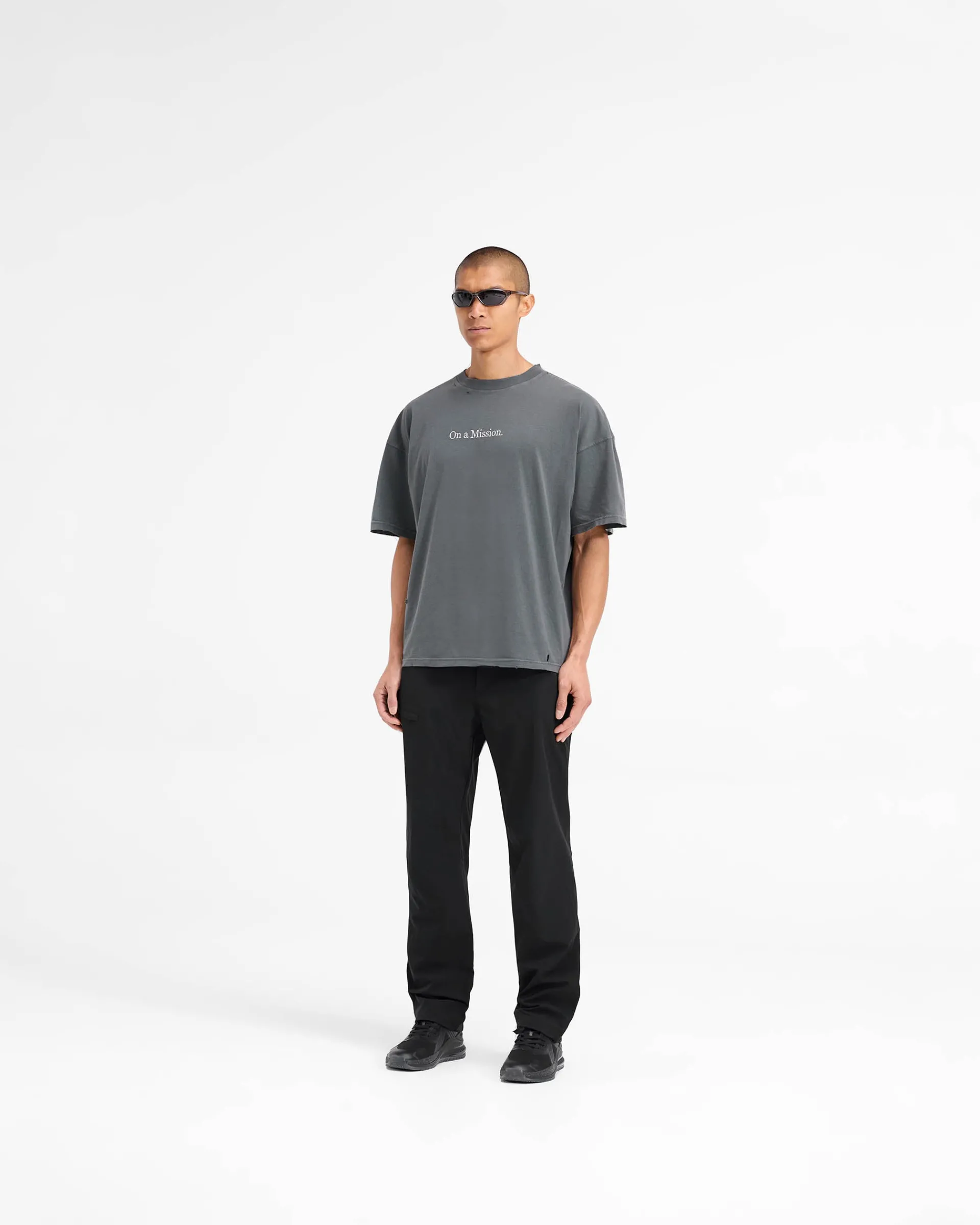 Represent 247 On A Mission Oversized T-Shirt - Aged Black> T-Shirts