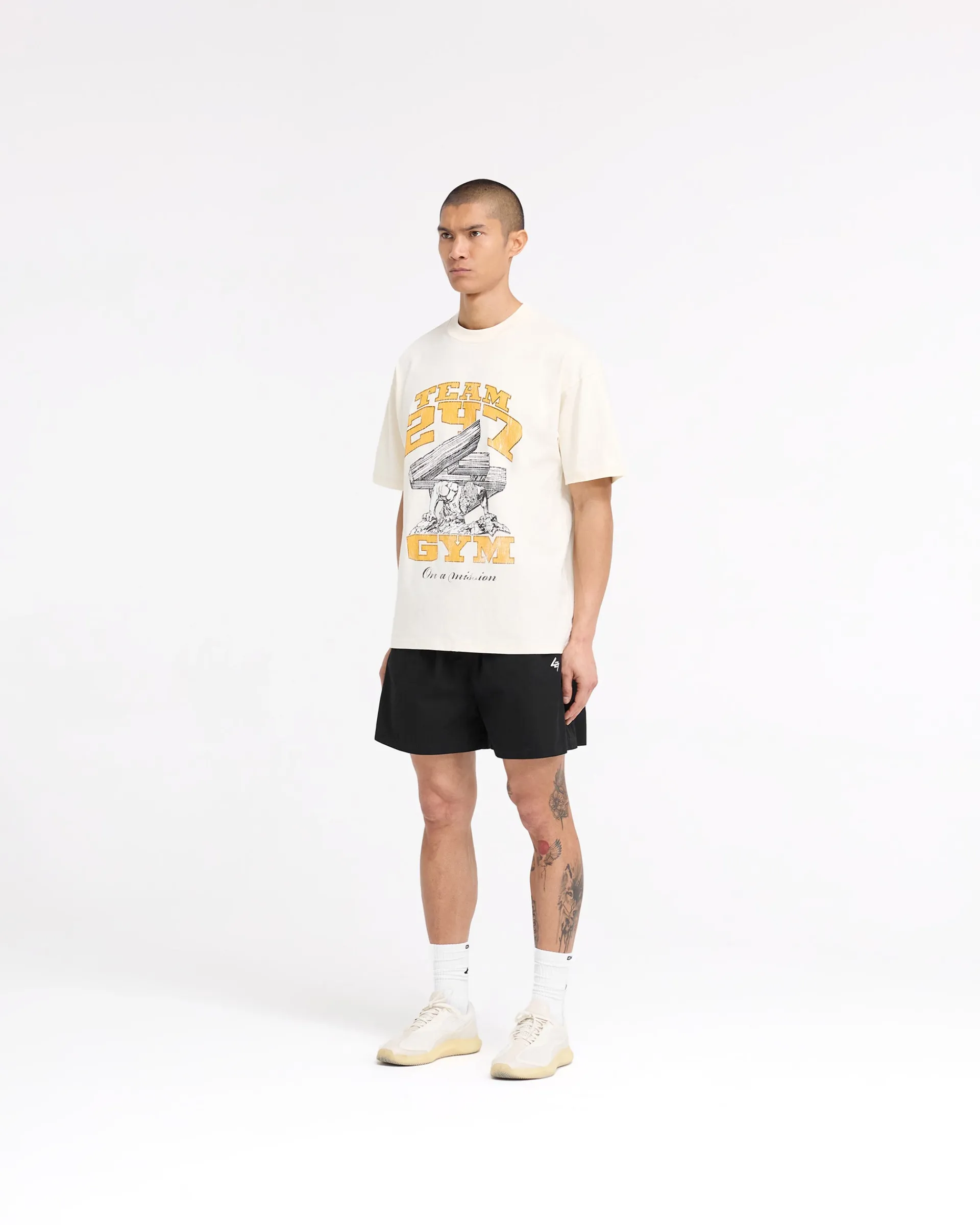 Represent 247 On His Shoulders T-Shirt - Antique White> T-Shirts