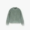 Represent Open Gauge Knit Sweater - Forest Green> Knitwear