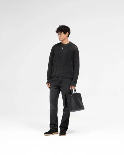 Represent Open Gauge Knit Sweater - Jet Black><noscript><img width=