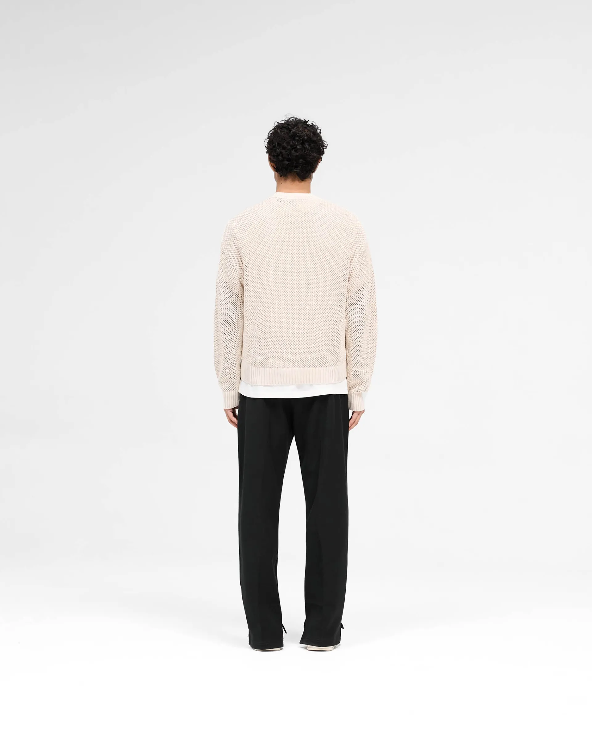 Represent Open Gauge Knit Sweater - Off White> Knitwear