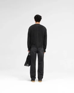 Represent Open Gauge Knit Sweater - Jet Black><noscript><img width=